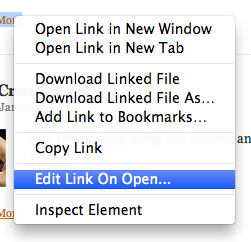 Edit Link On Open